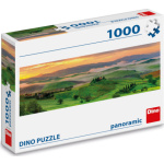 DINO Panoramatické puzzle Val d’Orcia, Toskánsko, Itálie 1000 dílků 125308