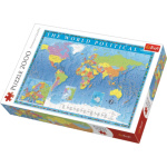 TREFL Puzzle Politická mapa světa 2000 dílků 125415