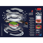 RAVENSBURGER Svítící 3D puzzle Noční edice Allianz Arena, Mnichov 242 dílků 130508