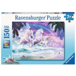 RAVENSBURGER Puzzle Jednorožci na pláži XXL 150 dílků 130833