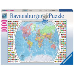 RAVENSBURGER Puzzle Politická mapa světa 1000 dílků 131193