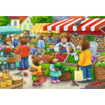 RAVENSBURGER Puzzle Medvídci na nákupech 2x12 dílků 132592