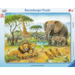 RAVENSBURGER Puzzle Africká zvířata 30 dílků 132601