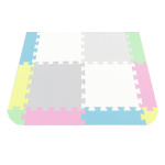 Okraje pro pěnový koberec v pastelových barvách 24ks 132699