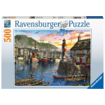 RAVENSBURGER Puzzle Východ slunce v přístavu 500 dílků 132726