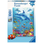 RAVENSBURGER Puzzle Mezi delfíny XXL 100 dílků 133938