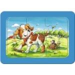 RAVENSBURGER Moje první puzzle Zvířecí kamarádi 3x6 dílků 134458