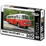 RETRO-AUTA Puzzle BUS č.6 Škoda 706 RTO MTZ (1970) 500 dílků 135927