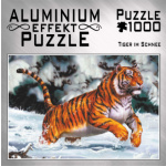 M.I.C. Metalické puzzle Tygr ve sněhu 1000 dílků 137258