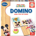 EDUCA Dřevěné domino Mickey a Minnie 137351