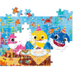 CLEMENTONI Oboustranné puzzle Baby Shark: Oslava 60 dílků 139591