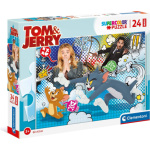 CLEMENTONI Puzzle Tom a Jerry MAXI 24 dílků 139925