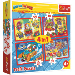 TREFL Puzzle Super Things: Tajní špióni 4v1 (35,48,54,70 dílků) 140417