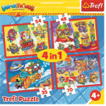 TREFL Puzzle Super Things: Tajní špióni 4v1 (35,48,54,70 dílků) 140417