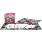 EUROGRAPHICS Puzzle v plechové krabičce Paleta barev: Makeup 1000 dílků 140799