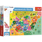 TREFL Puzzle Mapa Maďarska 44 dílků 141801