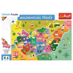 TREFL Puzzle Mapa Maďarska 44 dílků 141801