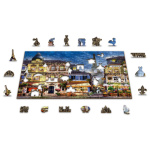 WOODEN CITY Dřevěné puzzle Snídaně v Paříži 2v1, 300 dílků EKO 141938