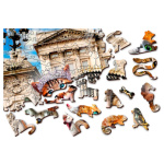 WOODEN CITY Dřevěné puzzle Koťata v Londýně 2v1, 75 dílků EKO 142000