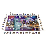 WOODEN CITY Dřevěné puzzle Noční New York 2v1, 1010 dílků EKO 142048