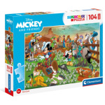 CLEMENTONI Puzzle Mickey a přátelé MAXI 104 dílků 142738