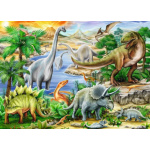 RAVENSBURGER Puzzle Prehistorický život 60 dílků 142923