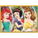 TREFL Puzzle Disney princezny: Šťastný den 4v1 (35,48,54,70 dílků) 143125
