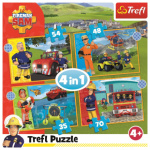 TREFL Puzzle Statečný požárník Sam 4v1 (35,48,54,70 dílků) 143127