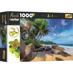 TREFL Puzzle s třídičem 2v1 Exotická pláž 1000 dílků 143541
