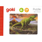 GOKI Dřevěné puzzle Dinosauři: T-Rex 24 dílků 143862