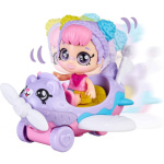 TM TOYS Kindi Kids Minis panenka Rainbow Kate s letadlem 144673