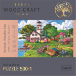 TREFL Wood Craft Origin puzzle Letní útočiště 501 dílků 145122