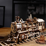 ROBOTIME Rokr 3D dřevěné puzzle Lokomotiva 350 dílků 145785