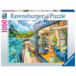 RAVENSBURGER Puzzle Ubytování na tropickém ostrově 1000 dílků 146059