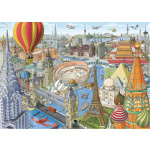 RAVENSBURGER Puzzle Cesta kolem světa za 80 dní 1000 dílků 146064