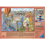 RAVENSBURGER Puzzle Cesta kolem světa za 80 dní 1000 dílků 146064