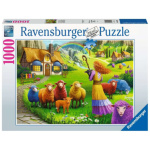 RAVENSBURGER Puzzle Obchod s vlnou Šťastná ovečka 1000 dílků 146721