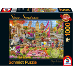 SCHMIDT Puzzle Psí mánie 1000 dílků 147027