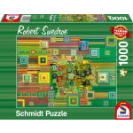 SCHMIDT Puzzle Zelený flashdisk 1000 dílků 147038