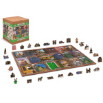 WOODEN CITY Dřevěné puzzle Otevřené a zavřené dveře 2v1, 1010 dílků EKO 147658