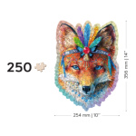 WOODEN CITY Dřevěné puzzle Mystická liška 250 dílků EKO 147718