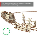 WOODEN CITY 3D puzzle Express s kolejemi 400 dílů 147789