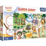 Oboustranné puzzle Treflíci a mláďata v ZOO SUPER GIANT 15 dílků 147869