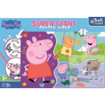 TREFL Oboustranné puzzle Prasátko Peppa SUPER GIANT 15 dílků 147872