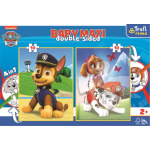 TREFL Oboustranné puzzle Tlapková patrola: Chase, Marshal a Sky BABY MAXI 2x10 dílků 147884