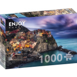 ENJOY Puzzle Manarola za soumraku, Cinque Terre, Itálie 1000 dílků 148510
