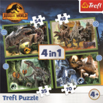 TREFL Puzzle Jurský svět: Nadvláda 4v1 (35,48,54,70 dílků) 148696