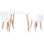 FreeOn Dřevěný stolek s židlemi Medvěd 148988