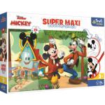 TREFL Oboustranné puzzle Mickeyho klubík SUPER MAXI 24 dílků 149387