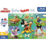 TREFL Puzzle Super Shape XXL Mickey Mouse: Zábava 60 dílků 149416